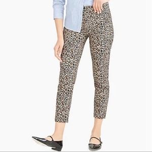 J.Crew • Leopard-print Winnie Pant in Stretch Cotton,  Cropped Length, Size 6